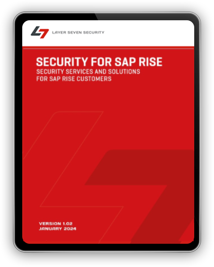 SECURITY FOR SAP RISE